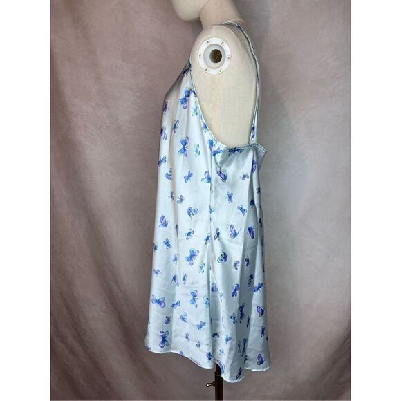 Vintage Butterfly Slip Nightie Morgan Taylor Intimates Size Large 90s Y2K - Picture 5 of 6
